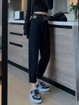 애니율 여성 봄 가을 데님 배기 청바지 G2866 : 애니율