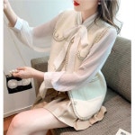 애니율 여성 봄 가을 버튼 양털 조끼 베스트 G2888 : 애니율