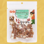 헬로도기 강아지훈련용간식 강아지육포 져키 치킨 연어 노즈워크 큐브 100g : 어메이징 펫