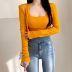 특가세일 오렌지 카라멜 캡 나시 가디건 세트 : 보보어패럴주식회사