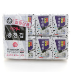 광천어머니김 16단 알뜰 도시락김 4g X 16봉 4개입  전장김 식탁김 돌자반 김밥김 김자반 : 세오위드