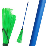 마당 도로 공원 청소용 목봉 도로비 긴자루 빗자루 PVC/PP 헤드 대형 청소도구 : -두두마켓-