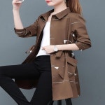 애니율 여성 봄 가을 트렌치 셔츠 자켓 G2944 : 애니율