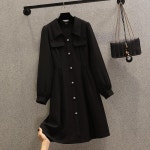 애니율 여성 봄 가을 브이넥 폴로 원피스 G2996 : 애니율