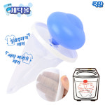세탁물 보푸라기 제거 세탁볼 실 세탁 찌꺼기 먼지 방지 보풀 세탁기 통돌이 아기 아토피 민감 피부 : 으뜸상품점