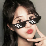 픽셀선글라스 인싸안경 8비트 생일 웃긴 파티소품 인생네컷 모자이크 안경 쓸데없는 쓸모없는 친구선물 : 문스1992s