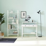 1인가구 대학생 원룸인테리어 책장 책상세트 서재 : COZYBLUE