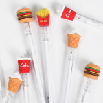 패스트푸드 볼펜 햄버거 감자튀김 초밥 추천 필기감좋은 선물용 귀여운 특이한 학용품 : 우동방구