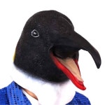 펭귄가면 동물가면 마스크 황제펭귄 크리스마스 할로윈파티 이태원 노래방소품 파티용품 : 윌토이