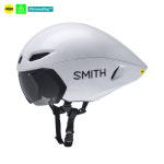 SMITH Jetstream TT Mips 제트스트림 티티 밉스 에어로 고글일체형 헬멧 - 화이트 / 크로마팝 블랙렌즈 (+클리어렌즈) 트라이애슬론 철인... 