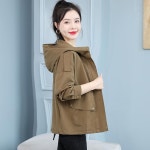 애니율 여성 봄 가을 바람막이 후드 야상 점퍼 G3166 : 애니율