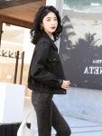 애니율 여성 봄 가을 폴로넥 숏 자켓 점퍼 G3164 : 애니율