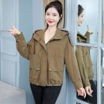 애니율 여성 봄 가을 바람막이 후드 야상 점퍼 G3166 : 애니율