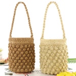 니트가방 버킷백 끈조임 여자 손뜨개가방 텀블러백 대학생 데일리백 : 마켓  트리