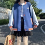 애니율 여성 봄 가을 캐주얼 오버핏 야구점퍼 G3183 : 애니율