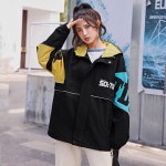 애니율 여성 봄 가을 바람막이 오버핏 후드 점퍼 G3188 : 애니율