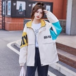애니율 여성 봄 가을 바람막이 오버핏 후드 점퍼 G3188 : 애니율