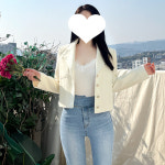 [당일발송/특가세일] 클레오걸 카라 트위드 자켓 [빠른출고] : 보보어패럴주식회사