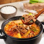 [슈퍼적립] 한촌설렁탕 소고기 대파 듬뿍 진 사골육개장 600g 밀키트 1개 : 한촌설렁탕 공식몰