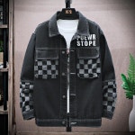 애니율 남성 봄 가을 데님 폴로넥 청자켓 G3386 : 애니율