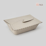 펄프용기 친환경 날개형 32온스 펄프도시락 150개 BOX : 유즈팩