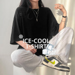 [1+1할인/남녀공용] 시원한소재, ICE 쿨 찰랑 오버핏 반팔 티셔츠 7color : 디데이뉴