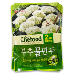 롯데푸드 의성마늘 부추 물만두 360g+360g : 푸드뱅크주식회사