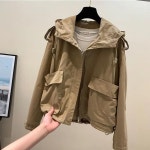 애니율 여성 봄 가을 빅사이즈 후드 야상 점퍼 G3442 : 애니율