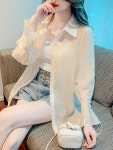 애니율 여성 여름 바람막이 쉬폰 셔츠 G3549 : 애니율