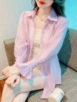 애니율 여성 여름 바람막이 쉬폰 셔츠 G3549 : 애니율
