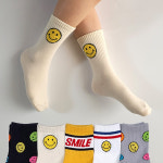 SDG 장안사 유아 양말 스마일 양말 썬데이 5켤레 : 에스디지