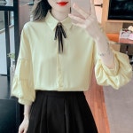 애니율 여성 봄 여름 7부 소매 블라우스 셔츠 G3544 : 애니율