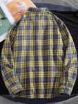 애니율 남성 봄 가을 빅사이즈 체크 남방 셔츠 G3336 : 애니율
