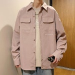 애니율 남성 봄 가을 폴로넥 빅사이즈 남방 셔츠 G3331 : 애니율