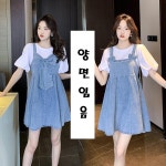 애니율 여성 여름 데님 양면 청원피스 G3473 : 애니율