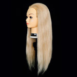 마타하리 업스타일 드라이 기능장 작품용 인모 100% 22인치 금발 통가발 : 청미사 헤어친구