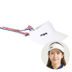 PGR골프 파크골프웨어 여성 리본 썬캡 골프모자 3종 청록 화이트 핑크 여름골프 : 플레이위즈