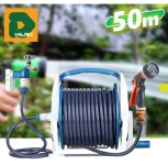 원터치 워터 릴호스 50m 세차 정원 호수 분무기 꼬임 방지 호스 : 디마크