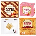 크라운 쵸코하임 참크래커 버터와플 산도딸기 : 커피365일