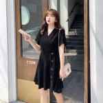 애니율 여성 여름 브이넥 빅사이즈 원피스 G4127 : 애니율