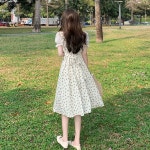 애니율 여성 여름 벌룬 소매 원피스 G4123 : 애니율