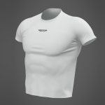 SPOTTER 로고 머슬핏 티셔츠 (WHITE) : 스포터짐웨어