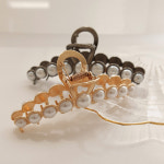 제이로렌 진주 메탈 한머리 집게핀 : 제이로렌