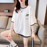 애니율 여성 여름 캐주얼 시원한 오버핏 티셔츠 G4212 : 애니율