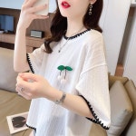 애니율 여성 여름 캐주얼 시원한 오버핏 티셔츠 G4212 : 애니율