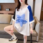애니율 여성 여름 캐주얼 오버핏 와플 티셔츠 G4213 : 애니율