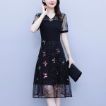 애니율 여성 여름 스팽글 망사 원피스 G4230 : 애니율