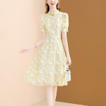 애니율 여성 여름 플리츠 쉬폰 원피스 G4225 : 애니율