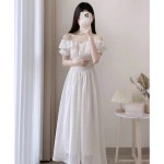 애니율 여성 여름 오프숄더 롱 원피스 G4260 : 애니율