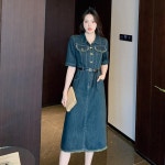 애니율 여성 여름 데님 빈티지 청 원피스 G4251 : 애니율